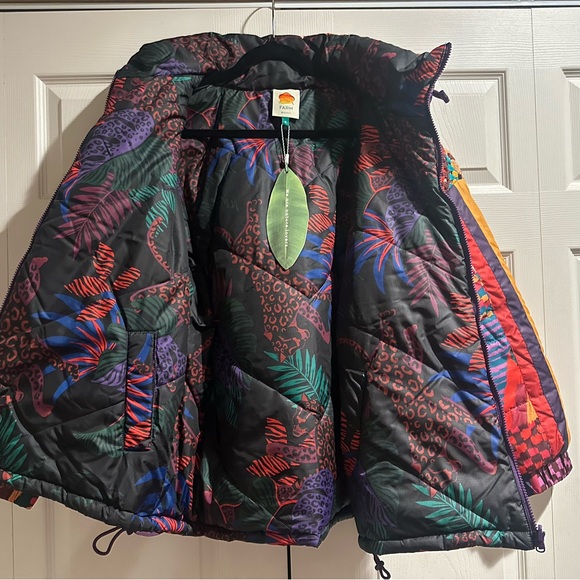 FARM Rio Multicolor Patchwork Quilted Jacket - Picture 8 of 10